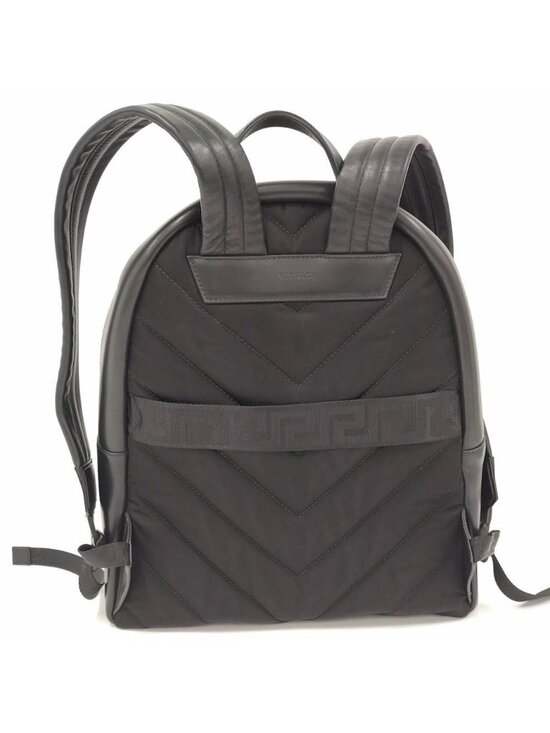 Versace Backpack Multicolor Logo Leather Black main image 4